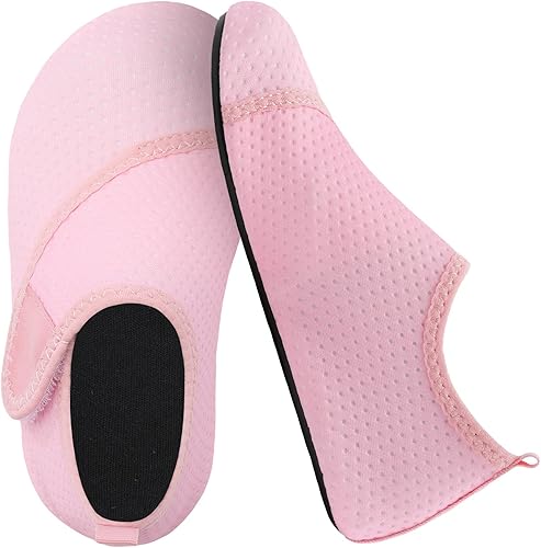 Miniatura 2 de Scurtain - Zapatos acuáticos para niños, calcetines acuáticos de secado rápido con sensación de pies descalzos para niños, niñas y bebés con suela