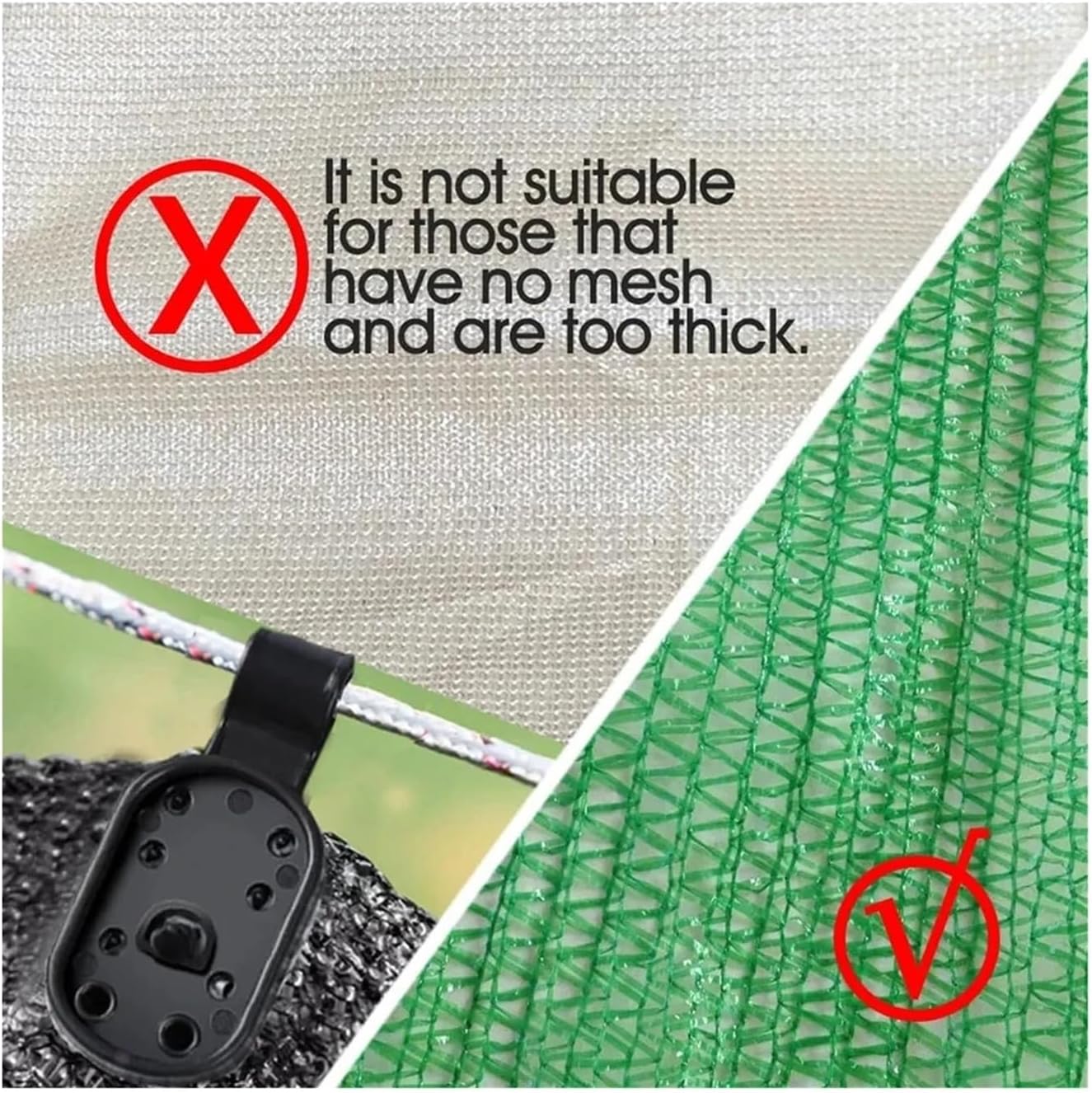 Shade Cloth Clips 150pc Black Plastic Windproof Lock Grip for Secure Outdoor Shade and Awning Installation for Garden Patio Awning Mesh Fabric
