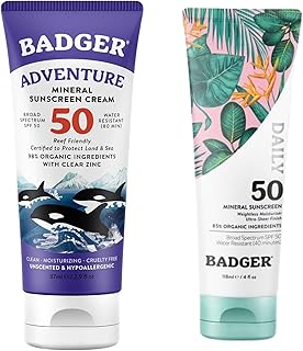 Badger Protector solar mineral SPF 50 y SPF 5...