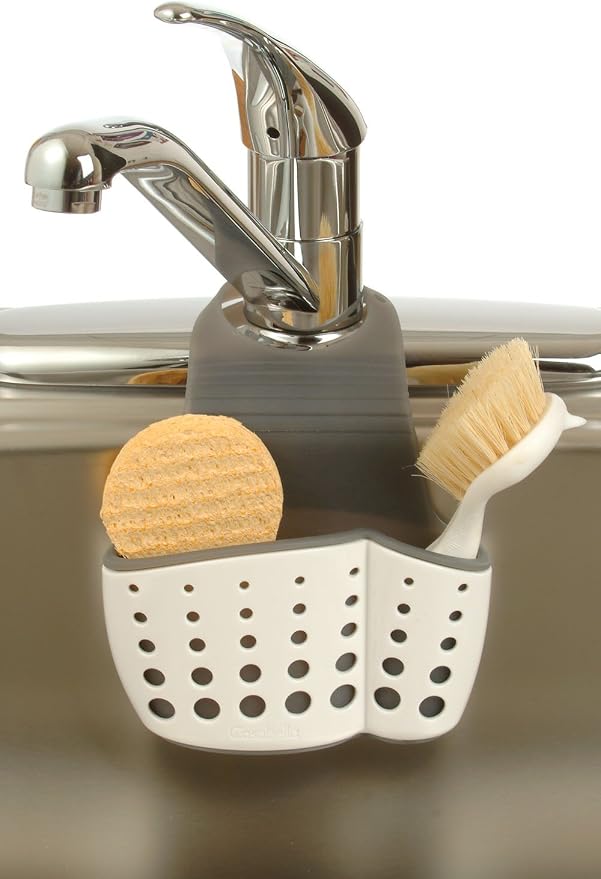 Organizador para fregadero Casabella blanco y gris miniatura 2