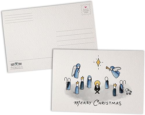 Postales de Navidad de Navidad paquete de 48 postales navideños postales religiosas cristianas de feliz Navidad