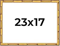 Vista 61 de Poster Palooza Marco de madera maciza de bambú dorado de 12 x 8 pulgadas con acrílico UV, respaldo de tablero de espuma y accesorios para colgar