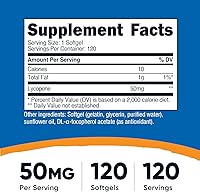 Vista 7 de Nutricost Licopeno 50mg cápsulas blandas (60 cápsulas blandas)