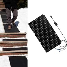 Snow Melting Walkway Mat, 1/2/3/4/5 pcs Melting Mat Slip-Proof Rubber Heated Mat, Heated Snow Melting Mats Driveway Walkway,Electric Snow Melting Mats for Winter Snow Removal1 Pcs,12x48in/3