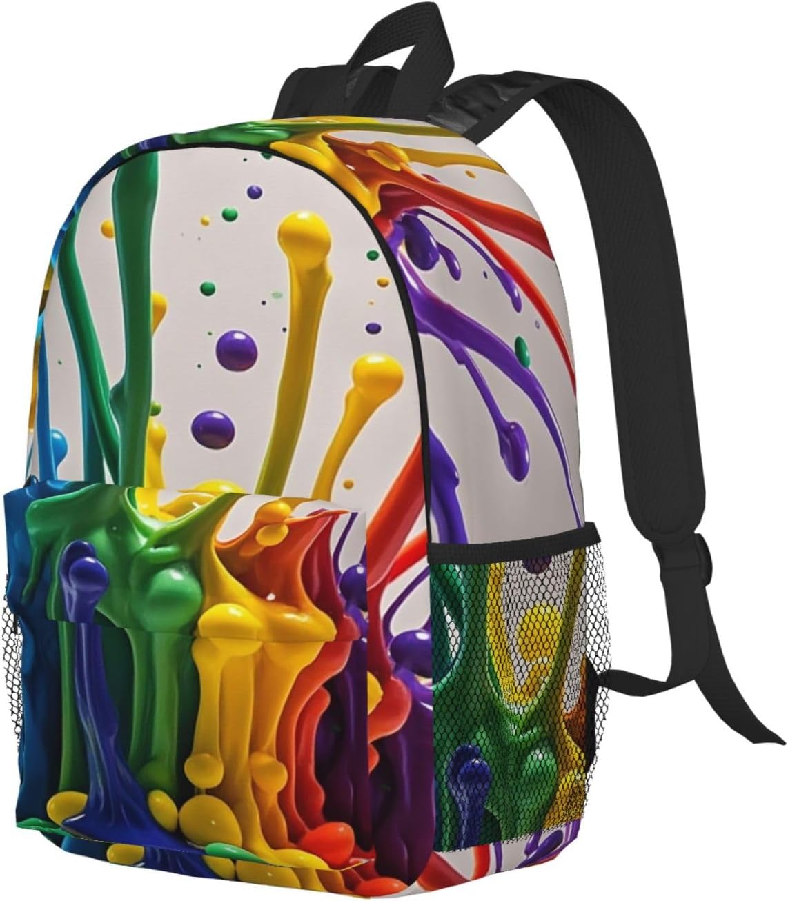 厚さ7cmの薄いバックパック。ノートPC1つと小物たくさんが収納できます【今日のライフハックツール】 | ライフハッカー・ジャパン ノートパソコン  バックパック 軽量 ハイキング バックパック カラフル ペイント スプラッター アート ラップトップ バッグ 旅行 バックパック メンズ レディース カジュアル デイパック カラフル ペイント スプラッター アート ノートパソコン バックパック 1