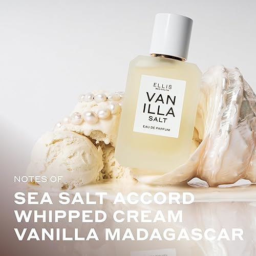 Miniatura 3 de Ellis Brooklyn Sal de vainilla Eau de Parfum de 1.7 oz  1.7 fl oz  Perfume de vainilla gourmand con sal marina, almizcle luminoso y jazmín, limpio,