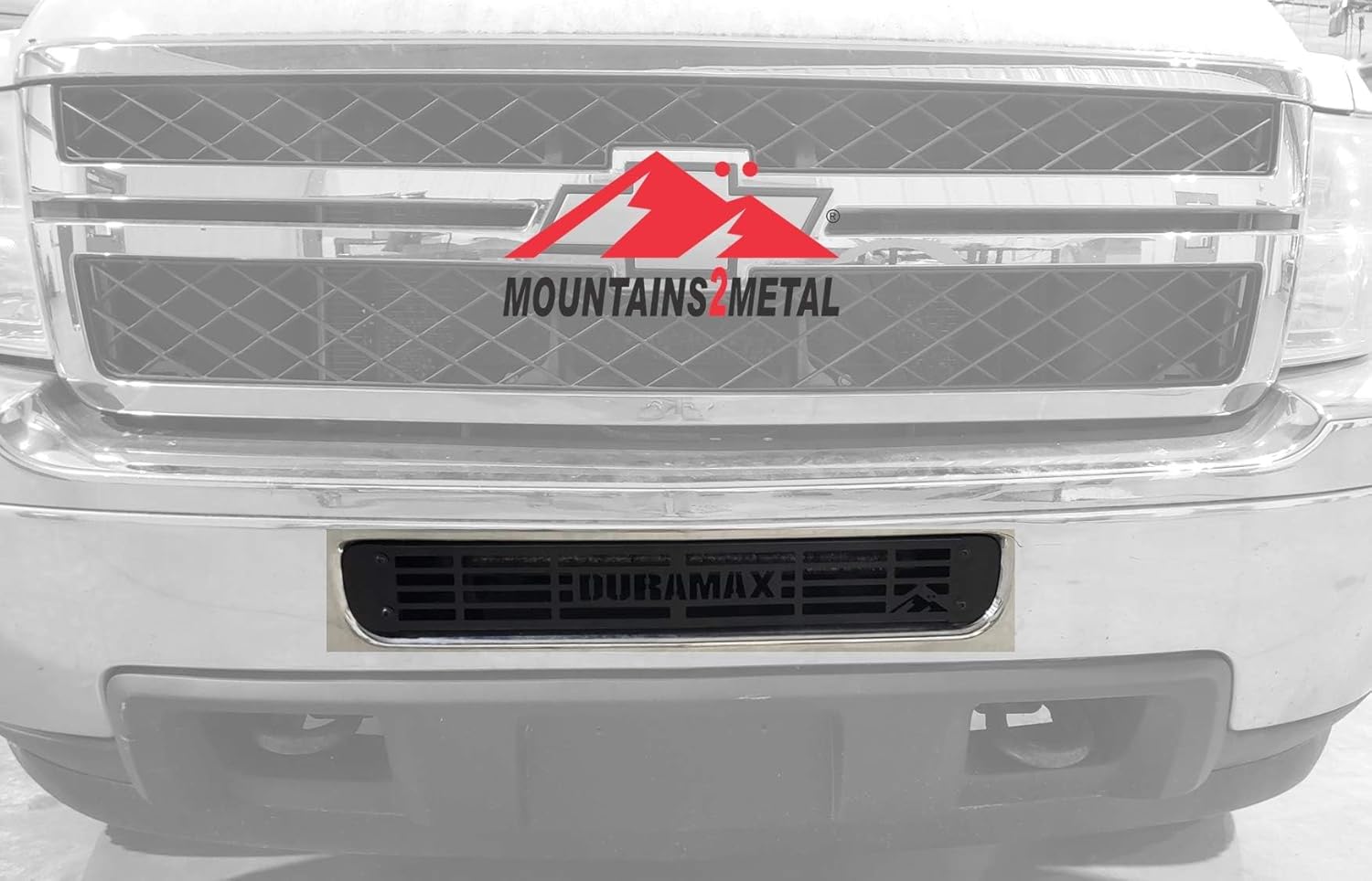 Duramax Bumper Grille Insert Compatible with 2011-2014 Chevy Silverado 2500 3500 HD M2M #410-60-1
