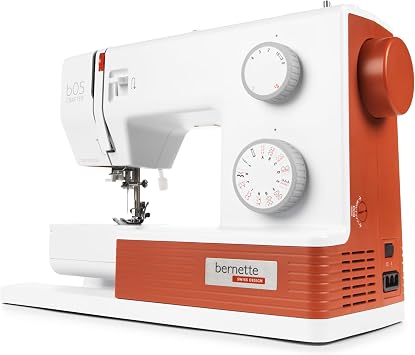 Bernette B05 Crafter Portable Sewing Machine | 30 Stitches, 6 Presser Feet, LED Light | Heavy Duty Quilting & Embroidery | Adjustable Stitch | Needle, Threader, Beginner & Professional Use