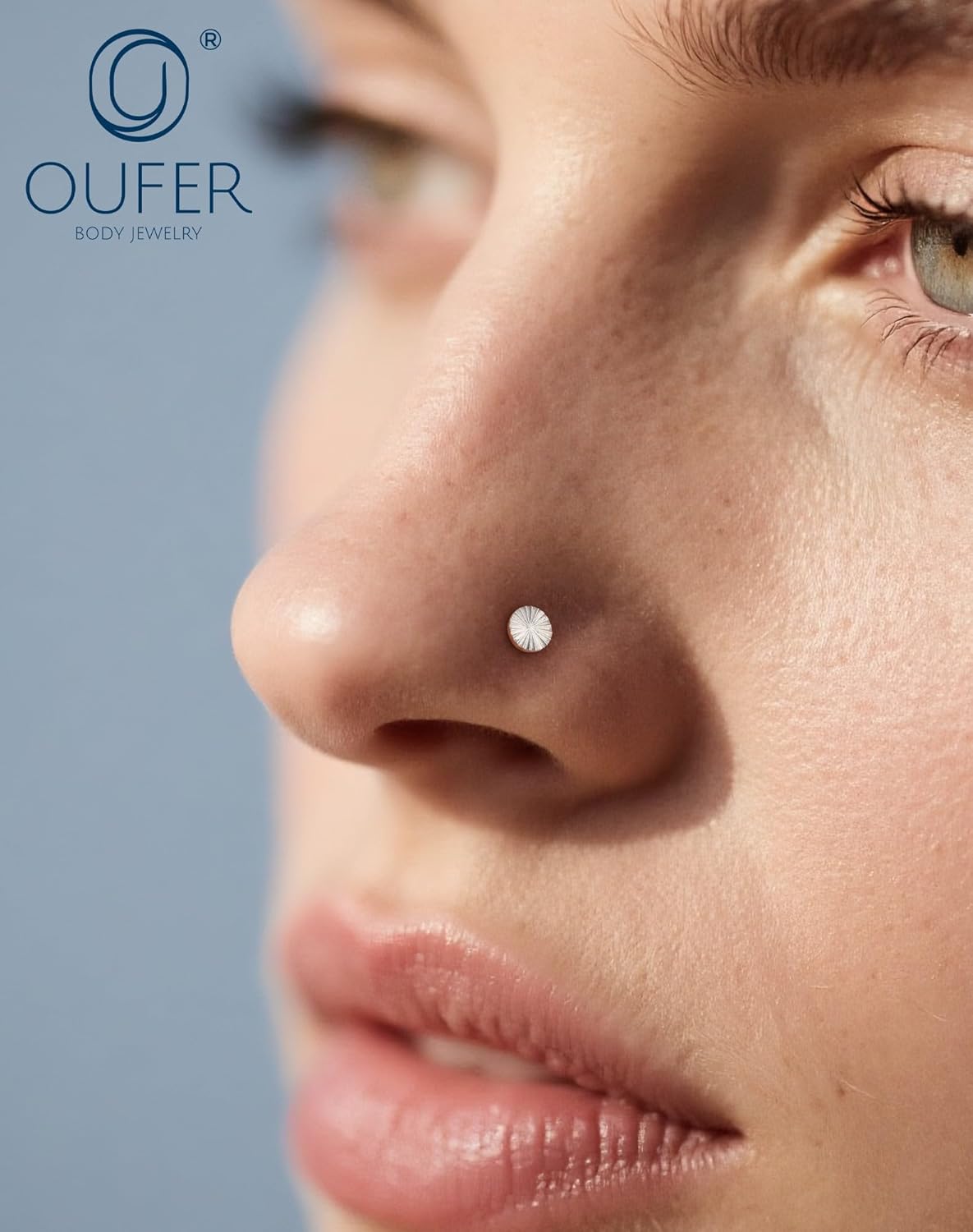 OUFER 20G Nose Studs, 316L Surgical Steel Nose Nostril Piercing Jewelry, 3PCS L-Shaped Nose Rings For Women Men, Star Heart Nose Piercings Kit - Image 6