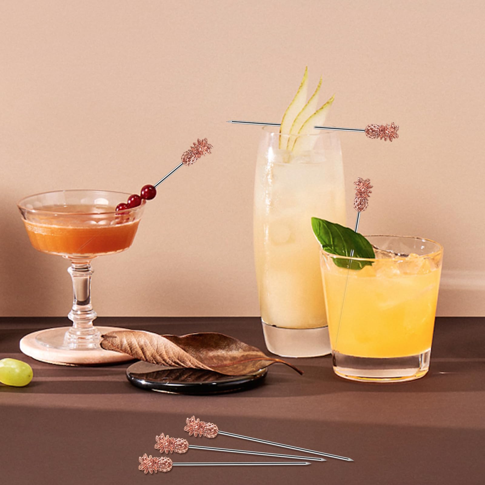 Pics à Cocktail En Inox 304 - Lot De 30 Avec Boîte | Pour Olives, Fruits & Barbecue