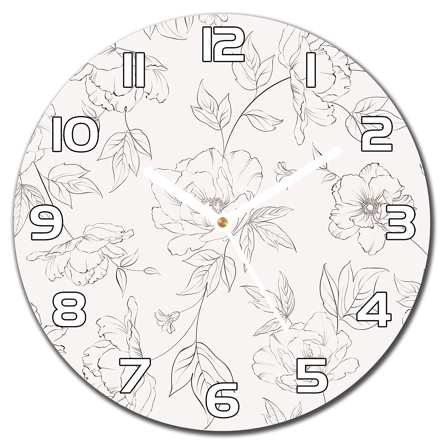 Horloge en verre facile à nettoyer pour cuisine moderne 30 cm Coloray