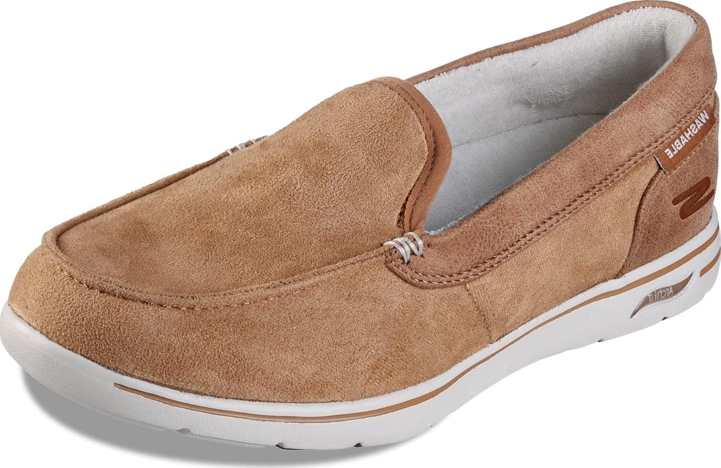 Buy Skechers Go Walk Arch Fit Lounge - Cirrus Brown 7.5 D (M) at Amazon.in