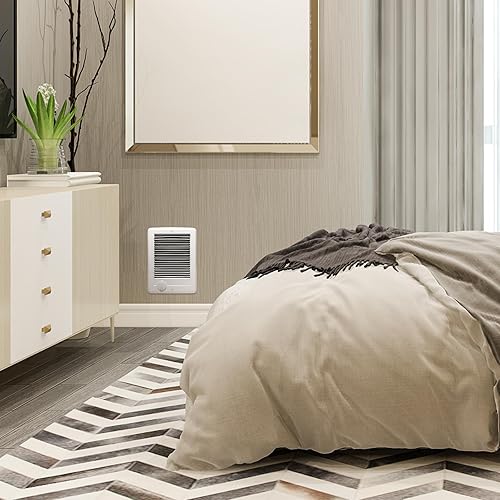 Miniatura 5 de Com-Pak Calentador eléctrico de pared con termostato incorporado (Modelo CSC101W, Parte 67549), 3412 BTU, 120 voltios, 1000 vatios, blanco