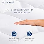 Casa Platino King Mattress Pad – 600 GSM Quilted 3-in-1 Waterproof Mattress Topper & Zippered Encasement Cover – Deep Pocket Fits 10"-18" – Leak-Proof, Hypoallergenic & Breathable Protector