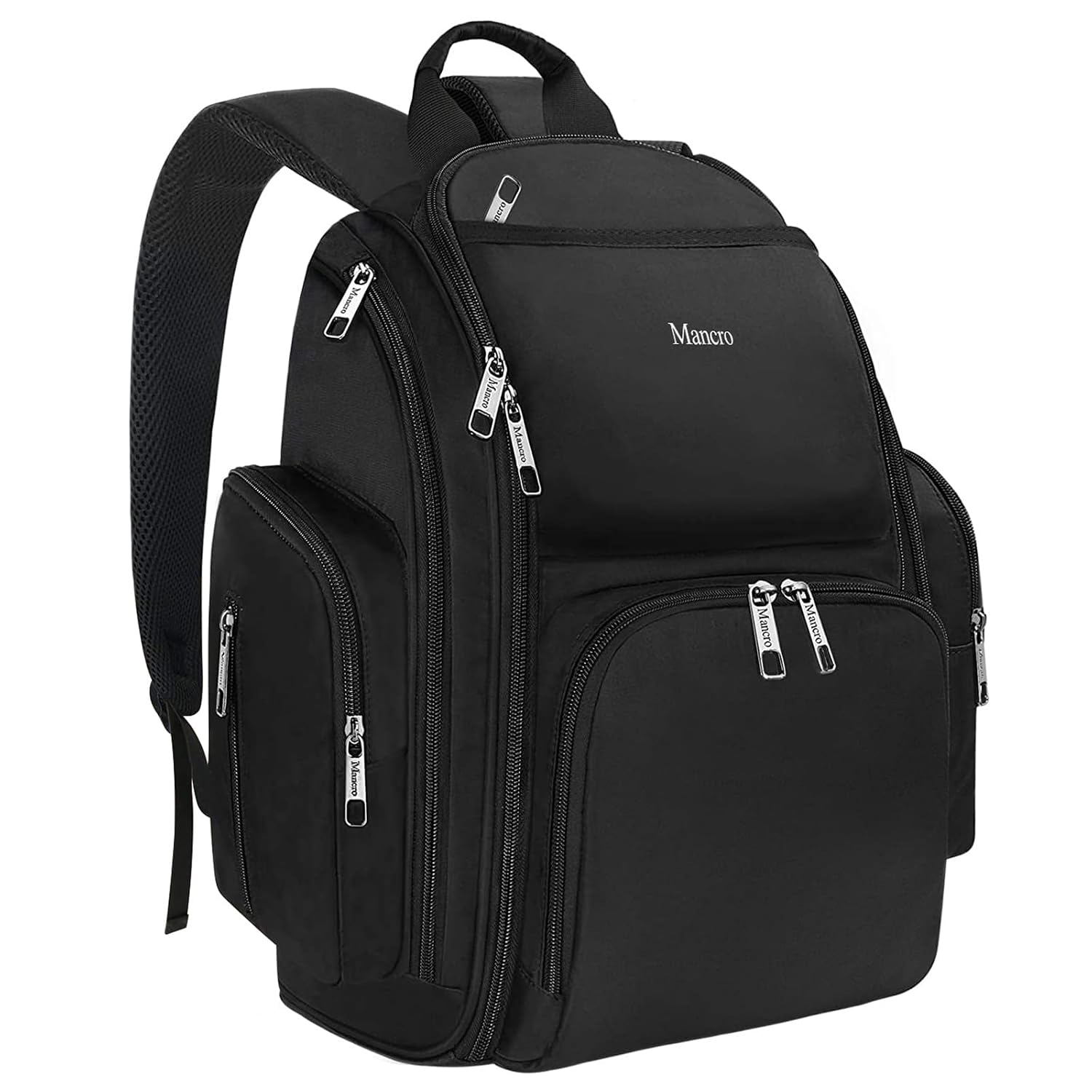 Backpack Diaper Bag, Waterproof Boy Travel Bag for Dad and Men, Large Multi-Function, Many Pockets, Lightweight, Stylish Diaper Backpack, Black
