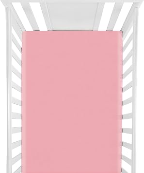 2 Pack Microfiber Crib Sheets for Boys Girls, Fitted Crib Sheet for Standard Crib and Toddler Mattress, Super Soft Microfiber Baby Sheet 28x52x8, Pink