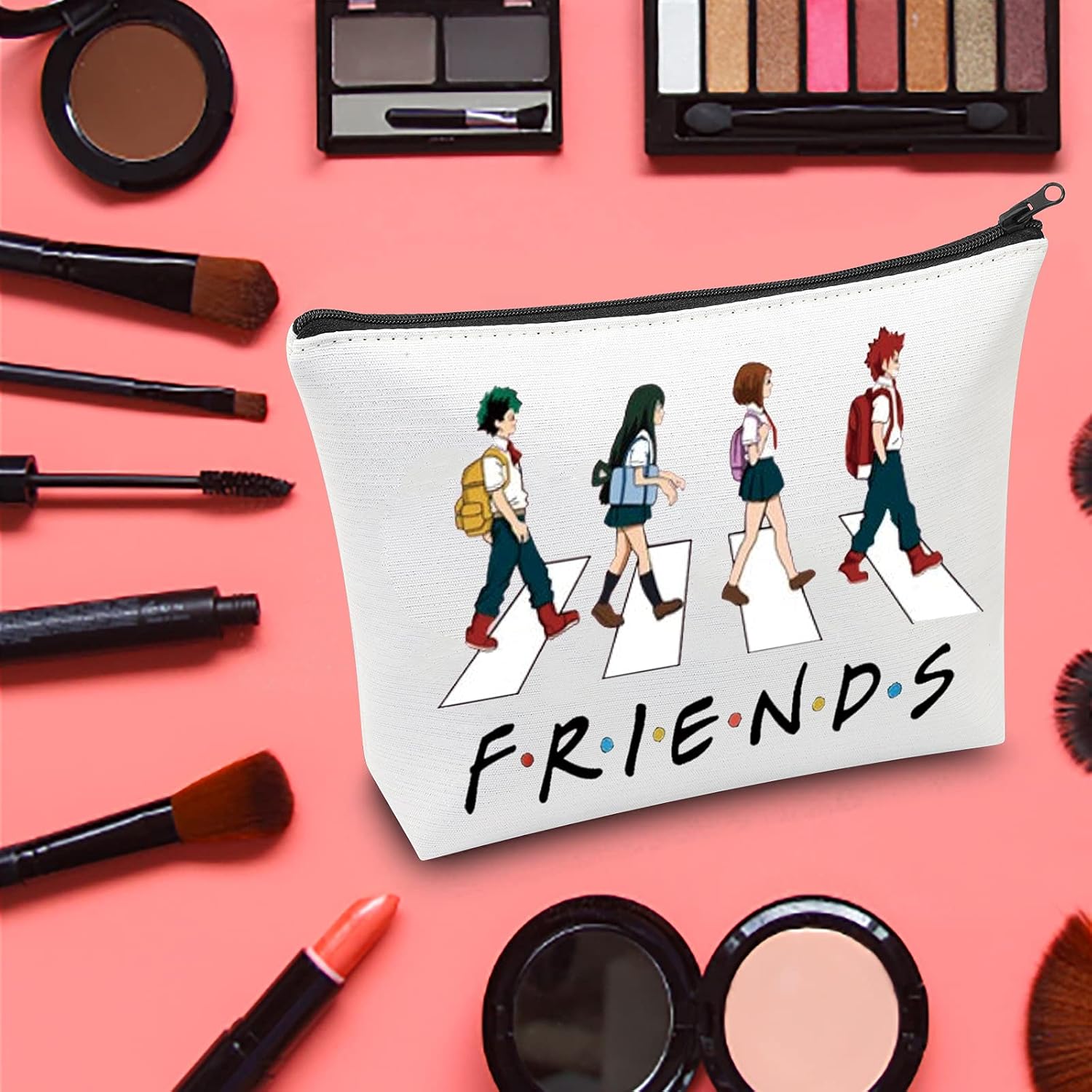 LEVLO Cosmetic Bag Make up Zipper Pouch Bag for Family Friend LEVLO Bag, Hero Bag - Image 5