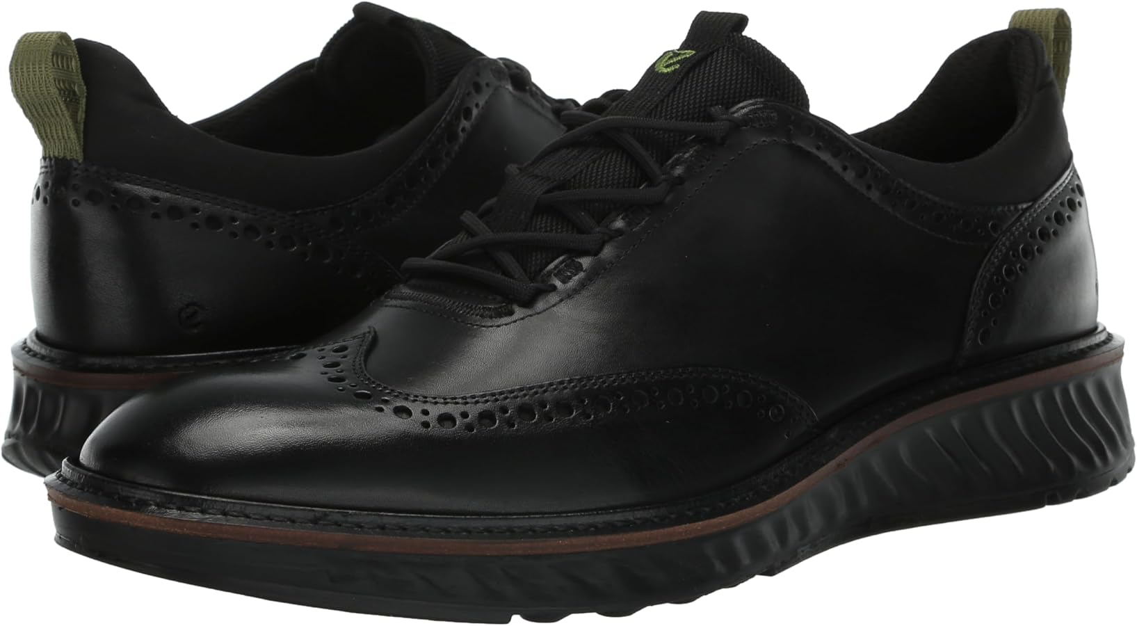Amazon.com | ECCO ST.1 Hybrid Brogue, Black, 9-9.5 | Oxfords