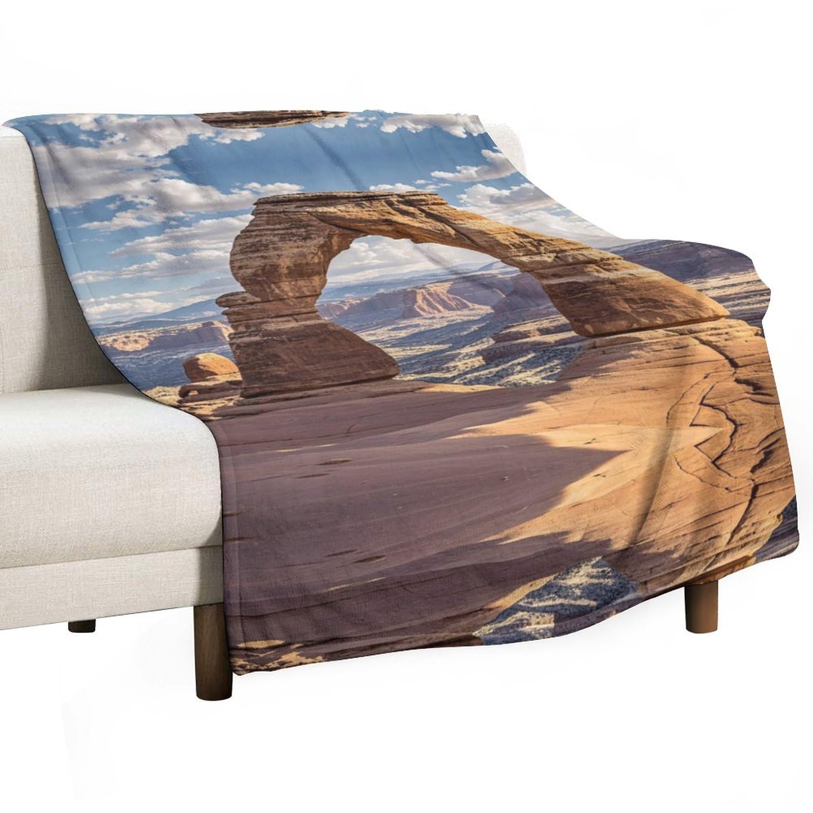 Couverture de parc national des Arches plaid canapé pour vos soirées cocooning d'automne
