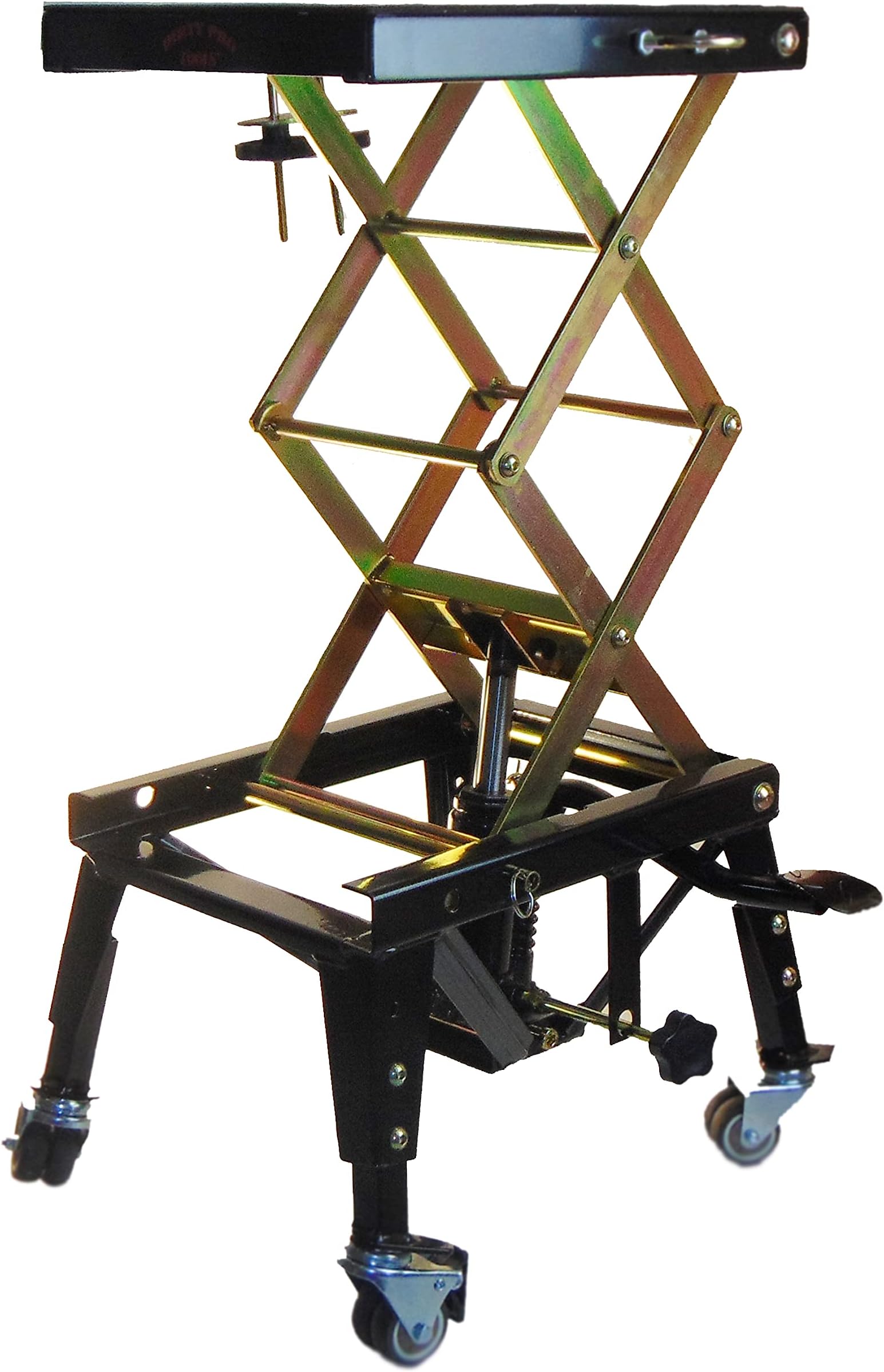 Dirty Pro Tools™ Professional Hydraulic Scissor Motorbike Lift 300lb with Wheels