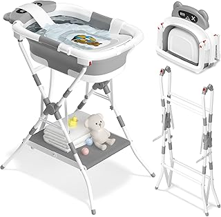 AVIDOR Foldable Baby Bathtub with Stand