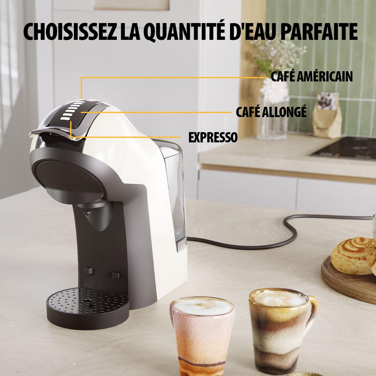 Tristar Machine à café Multi-Capsules 3-en-1 – Compatible avec Capsules Nespresso®, Dolce Gusto®, Dosettes ESE – 19 bars – Sans BPA – CM-2301