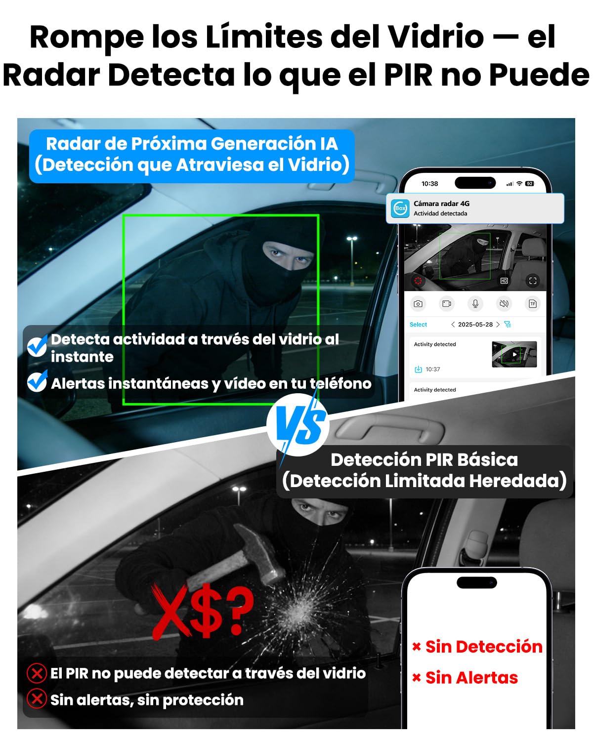 Bextgoo 4K Mini Videovigilancia sin Internet, 4G LTE Camara Vigilancia SIM