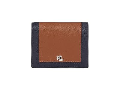 Lauren Ralph Lauren Color-Blocked Leather Compact Wallet Wallet Women