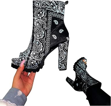 Amazon.com: AODONG Botas de plataforma para mujer, botines de tacón alto,  botas de piel con punta abierta, botas de combate cortas : Ropa, Zapatos y  Joyería