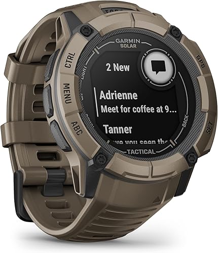 Miniatura 5 de Garmin Instinct 2X Solar - Edición táctica, reloj inteligente GPS resistente, linterna incorporada, calculadora balística, capacidad de carga solar,