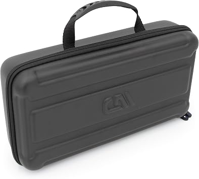 CASEMATIX Carry Case Compatible with Audio Technica Turntable AT-SB727 Sound Burger Record Player, Impact Resistant Exterior with Padded Foam Interior Designed to Hold Portable Turntable in Place