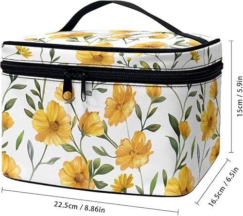 Vista 110 de doginthehole Bolsa de maquillaje, bolsa de cosméticos de viaje, bolsa de aseo portátil grande, organizador de accesorios para mujeres y niñas
