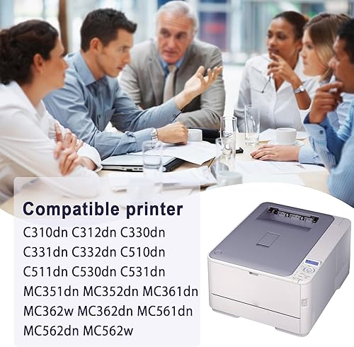 Miniatura 2 de Paquete de 1 cartucho de tóner negro 44469801 compatible con C330, repuesto para OKI C330 (44469801) – Compatible con: impresora C310dn C530dn