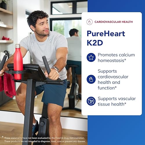 Miniatura 3 de Pure Encapsulations PureHeart K2D - Suplemento para la salud del corazón* - con vitamina K2 y D3 - Colecalciferol Vitamina D y MK-7 - Sin OMG y