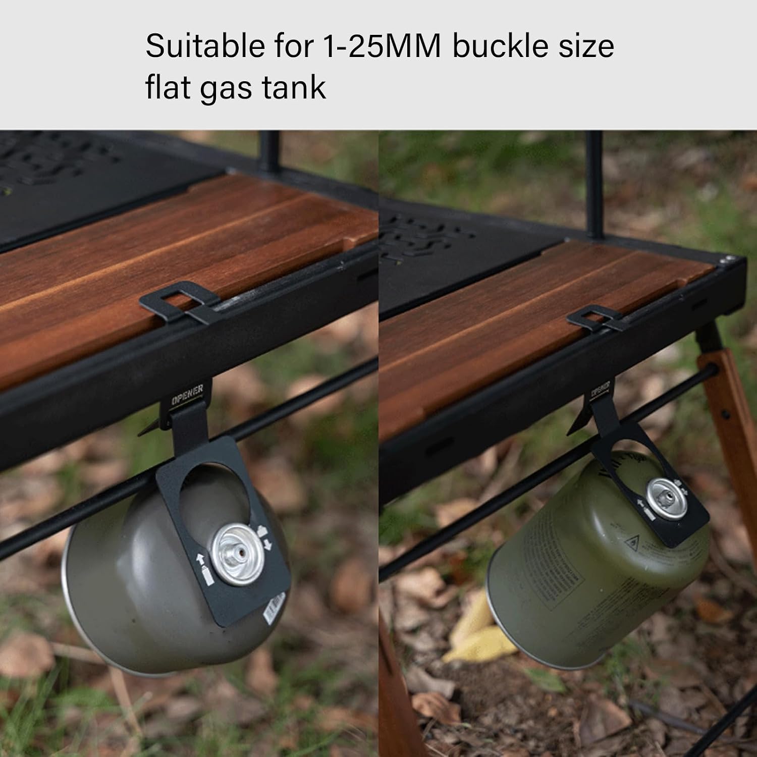 Canister Hanging Hook Camping Table Stove Tanks Hanger Hook Stainless Steel Butanes Clip Camping Tool Butanes Clip image 2