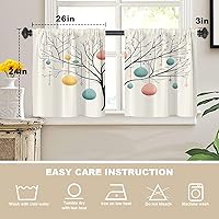 Vista 143 de Cenefas de cocina modernas con patrón de cobre marrón dorado para ventanas, cenefas opacas abstractas de marcas de arañazos y cortinas opacas