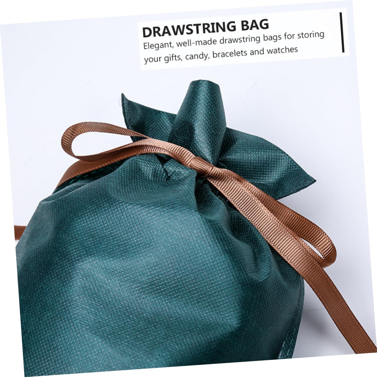 Ipetboom 10 Pack Non Woven Drawstring Pouch Bags for Candy Jewelry