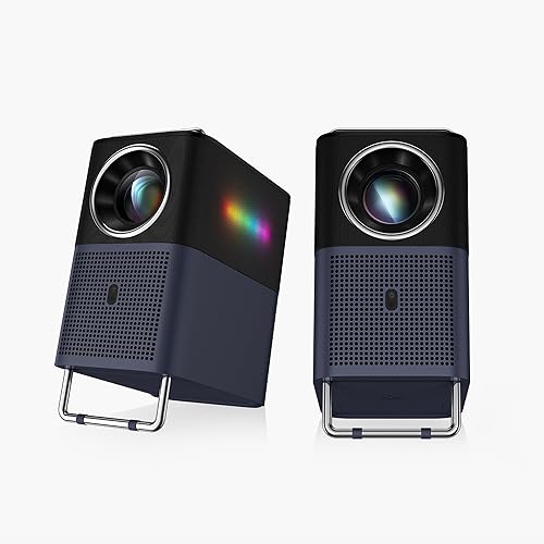 Miniatura 7 de TCL Proyector A1 GTV con licencia oficial de Netflix, proyector de película portátil para exteriores de 1080P, 360 lúmenes ISO, proyector WiFi Negro