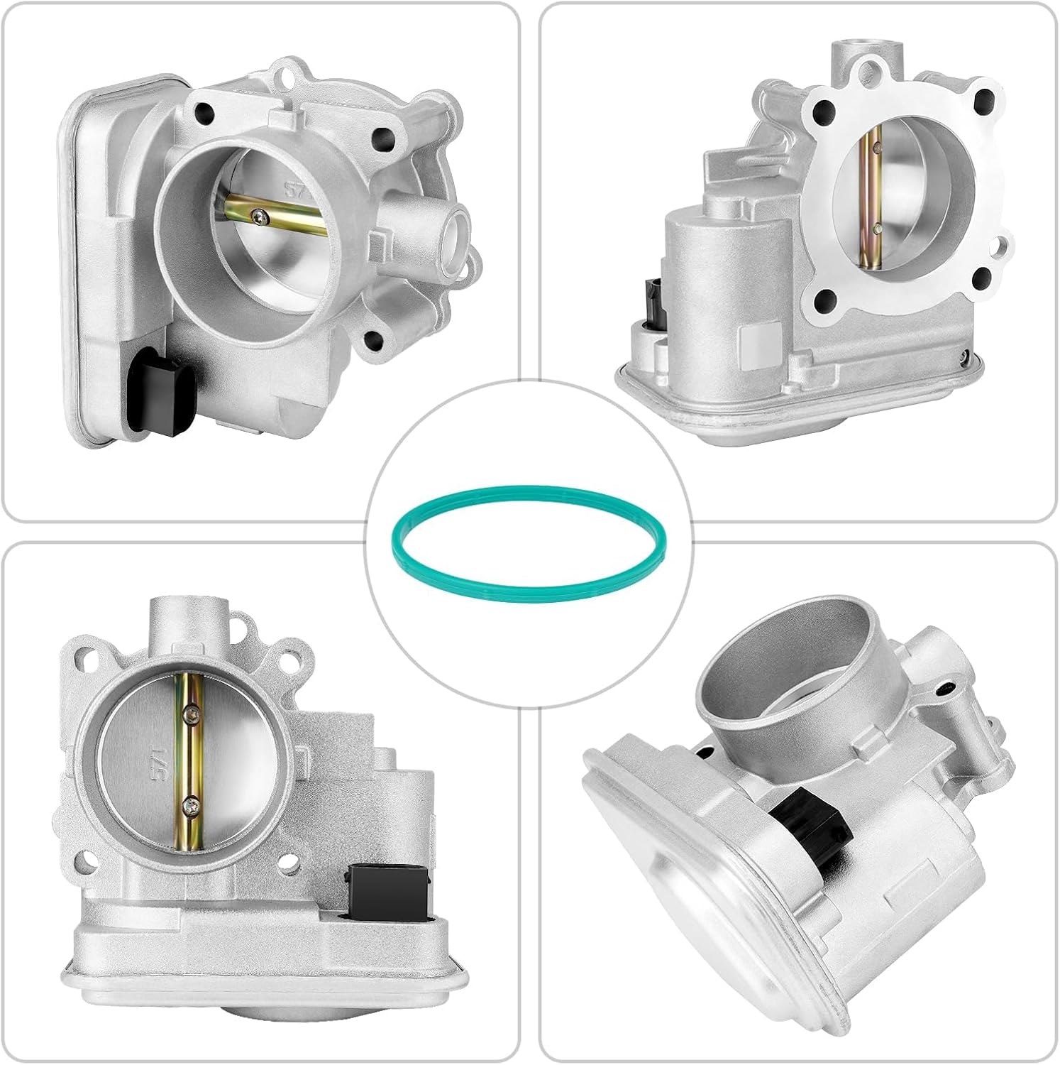 Electronic Throttle Body Compatible with Jeep Compass Patriot 2007-2017, Dodge Journey Avenger Caliber, Compatible with 11-14 Chrysler 200, 07-10 Sebring, Replaces 4891735AC 4891735AD 977-025 S20176