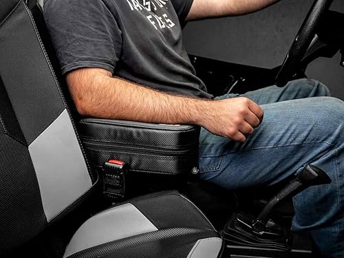 Miniatura 6 de SuperATV Almacenamiento de armas con reposabrazos para Polaris RZR 9001000  Turbo  Compartimento de bloqueo  2 llaves incluidas  Exterior de vinilo