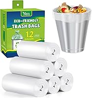 Vista 10 de Bolsas de basura pequeñas de 1.2 galones: Bolsas de basura pequeñas para bolsa de basura de baño, mini forros de basura para baño, dormitorio