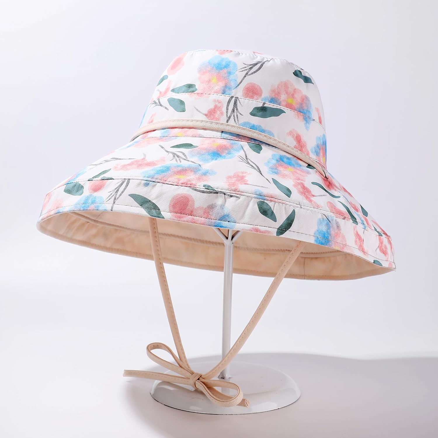HUAMULAN Women Wide Brim Reversible Sun Hat Summer Beach Fishing Bucket image 4