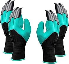 2 Pairs Garden Gloves,Gardening Work Gloves with Sturdy Claws Quick & Easy to Dig & Plant,Safe Gloves for Women & Men