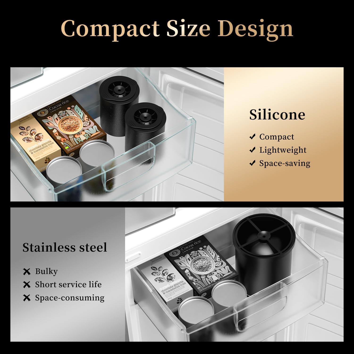 Clear Ice Ball Maker for Whiskey: 2.5" Crystal Clear Ice Maker - Large Silicone Ice Sphere Maker for Bourbon & Cocktails - Easy Release Ice Cube Maker for Home Bar(2PACK)