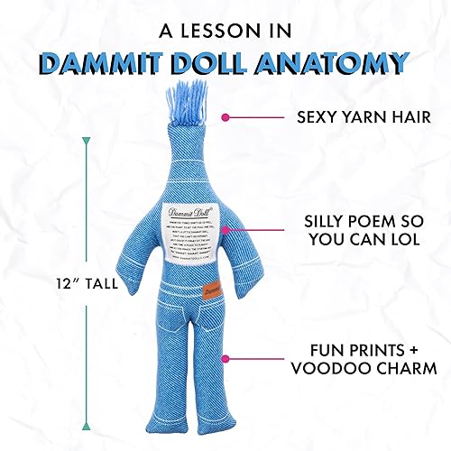 Miniatura 5 de Dammit Doll - Colección Tacky Fashion de edición limitada - Alivio del estrés, regalo de broma (Denim Doll)