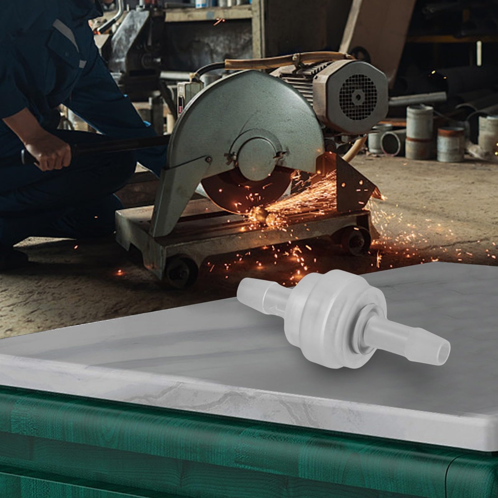 Valvola di ritegno in plastica 3-12 mm per olio diesel acqua aria 5 mm