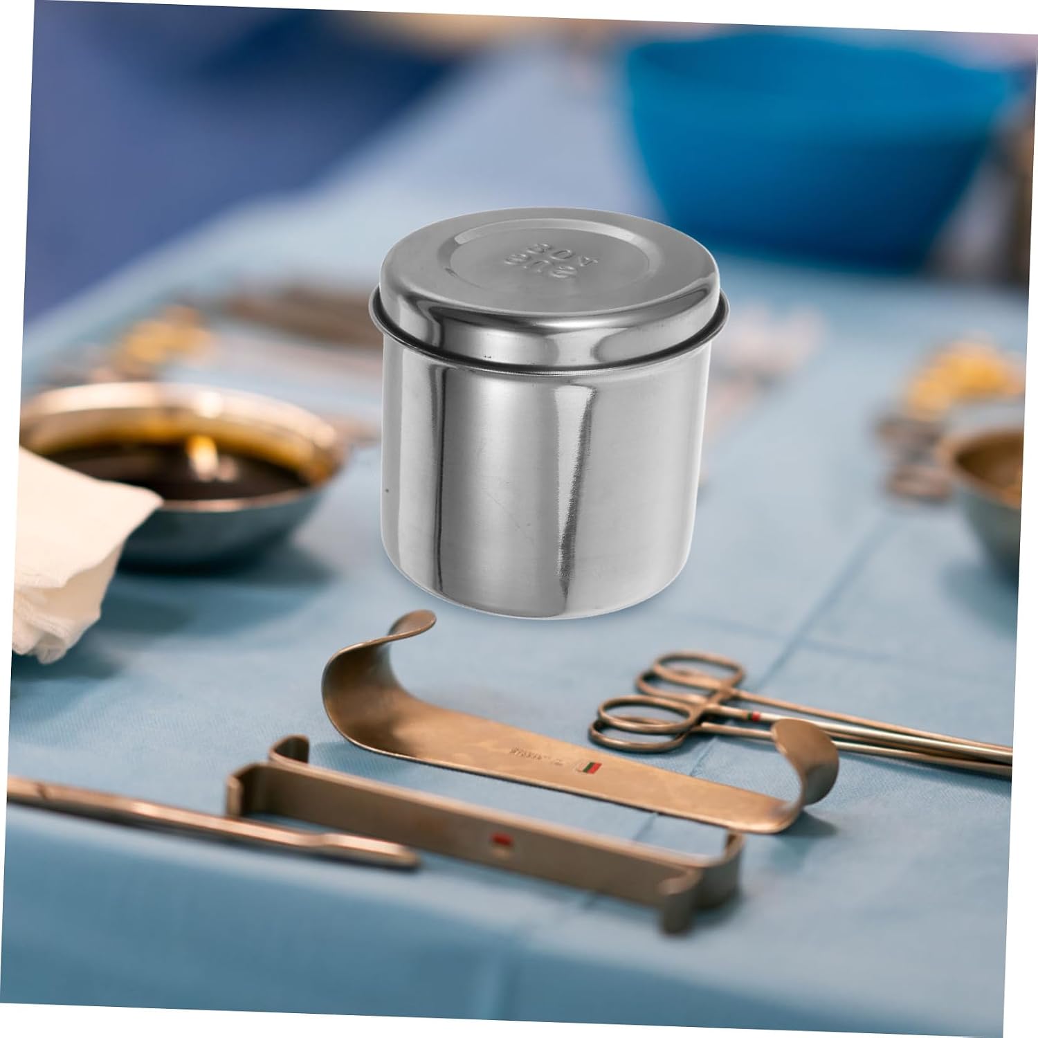 Stainless Steel Storage Jar for Dressings Gauze Premium Unguent Holder Canister for Salons for Items