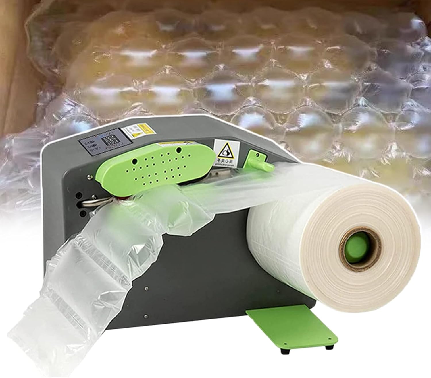 Buffer Air Cushion, Buffer Air Pillow Packing Inflator, Automatic Filling Air Pillow Bag, Adjustable Wind/Temperature/Speed,
