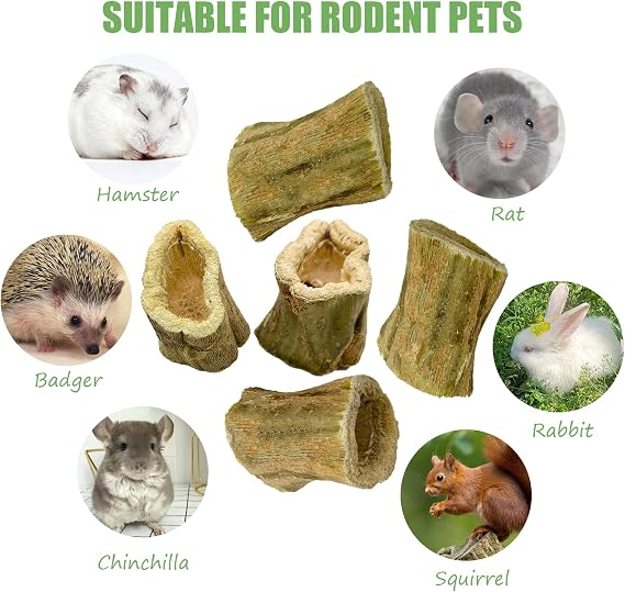 100G Rabbit Chew Toys Guinea Pig Treats Natural Papaya Wood Chew Sticks for Teeth Bunny Guinea Pig Hamster Chinchilla
