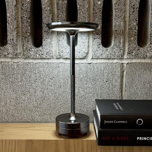 Juodkeo 2 Pcs Cordless I-Shaped Metallic Table Lamp With Touch Sensor, 3 Colors Dimmable Rechargeable Desk Light, Waterproof Led Decorative Light For Bedroom Living Room Restaurant Bar #TOP3
